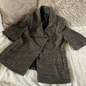 Ann Taylor, tweed, 3/4 sleeve coat
